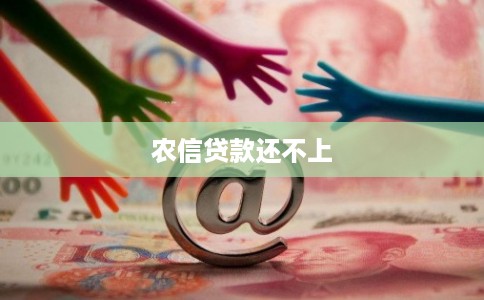农信贷款还不上