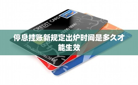 停息挂账新规定出炉时间是多久才能生效