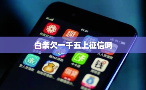 白条欠一千五上征信吗
