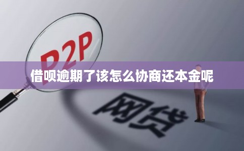 借呗逾期了该怎么协商还本金呢