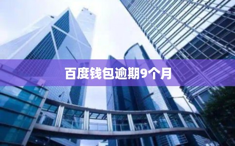 百度钱包逾期9个月