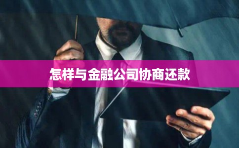 怎样与金融公司协商还款