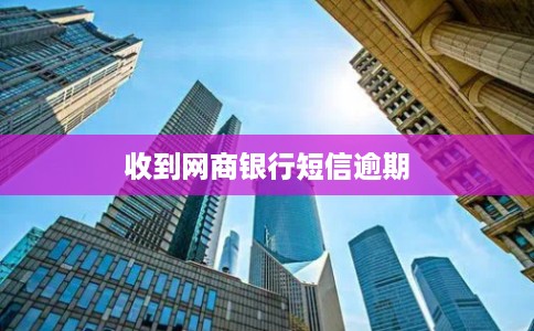 收到网商银行短信逾期