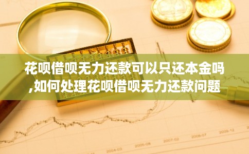 花呗借呗无力还款可以只还本金吗,如何处理花呗借呗无力还款问题