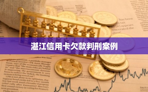 湛江信用卡欠款判刑案例