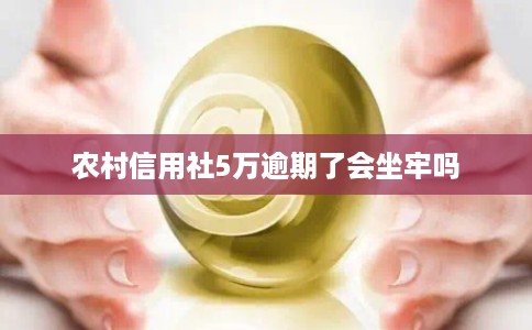农村信用社5万逾期了会坐牢吗