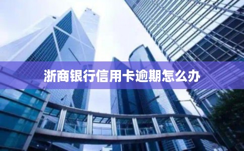 浙商银行信用卡逾期怎么办