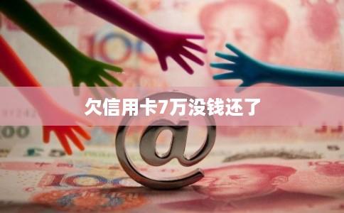 欠信用卡7万没钱还了
