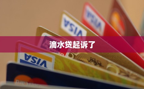 滴水贷起诉了