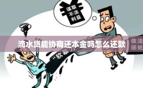 滴水贷能协商还本金吗怎么还款