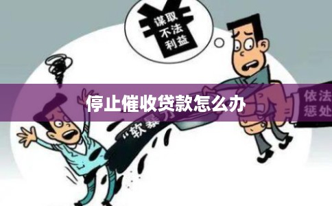 停止催收贷款怎么办