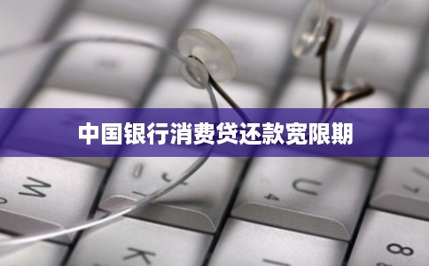 中国银行消费贷还款宽限期