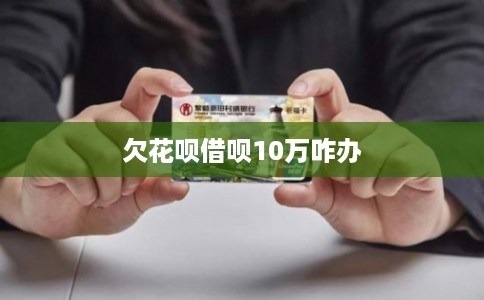 欠花呗借呗10万咋办