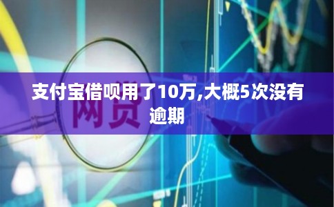 支付宝借呗用了10万,大概5次没有逾期