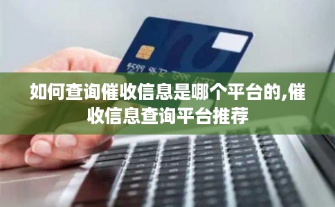 如何查询催收信息是哪个平台的,催收信息查询平台推荐