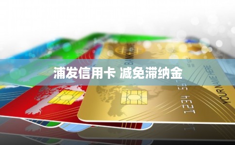 浦发信用卡 减免滞纳金