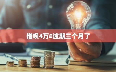 借呗4万8逾期三个月了
