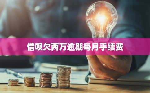 借呗欠两万逾期每月手续费