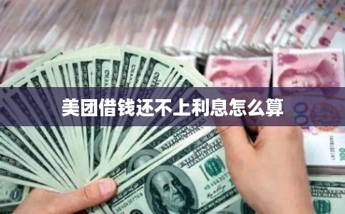 美团借钱还不上利息怎么算