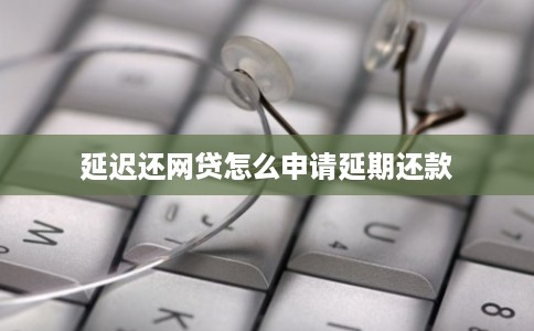 延迟还网贷怎么申请延期还款