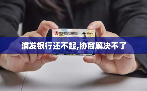 浦发银行还不起,协商解决不了