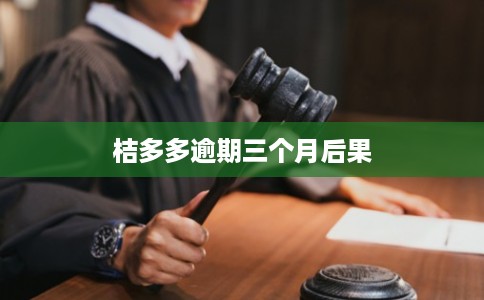 桔多多逾期三个月后果