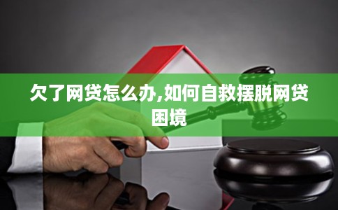 欠了网贷怎么办,如何自救摆脱网贷困境