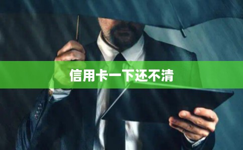 信用卡一下还不清