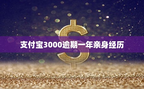 支付宝3000逾期一年亲身经历