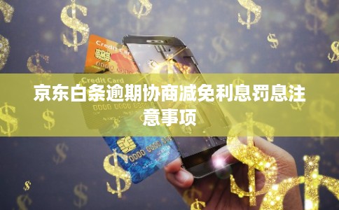 京东白条逾期协商减免利息罚息注意事项