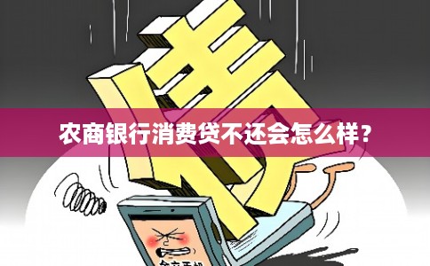 农商银行消费贷不还会怎么样？