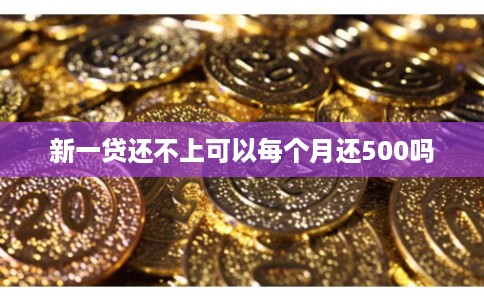 新一贷还不上可以每个月还500吗