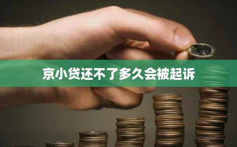 京小贷还不了多久会被起诉