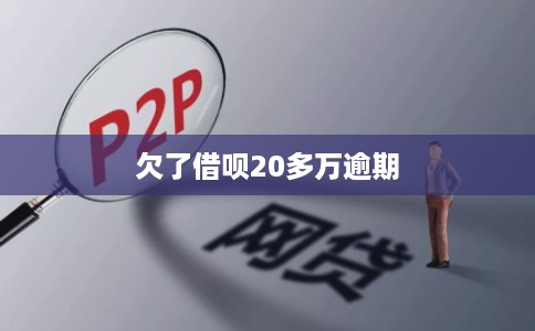 欠了借呗20多万逾期