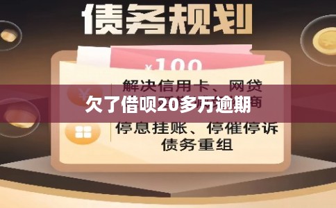 欠了借呗20多万逾期
