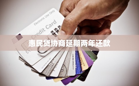 惠民贷协商延期两年还款