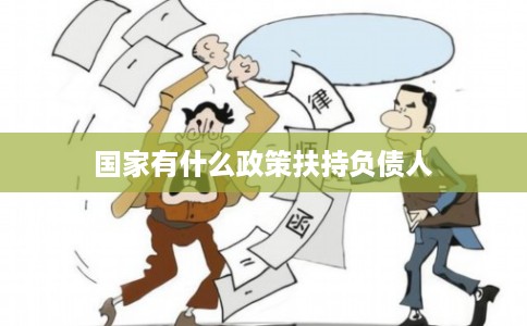 国家有什么政策扶持负债人