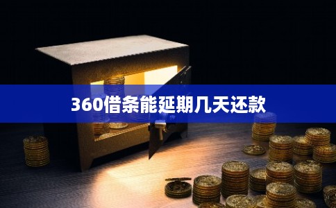 360借条能延期几天还款