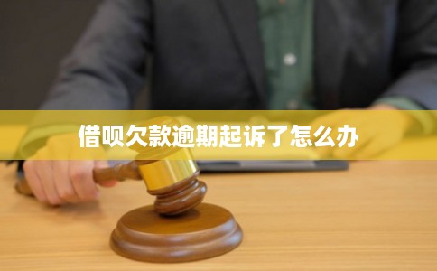 借呗欠款逾期起诉了怎么办