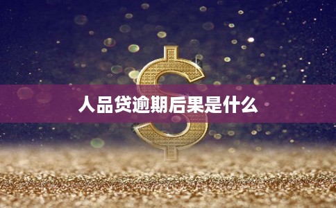 人品贷逾期后果是什么