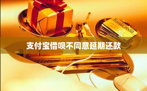 支付宝借呗不同意延期还款