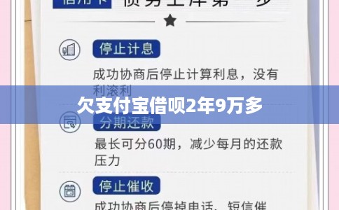 欠支付宝借呗2年9万多