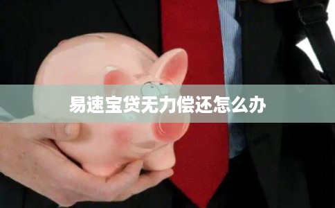 易速宝贷无力偿还怎么办