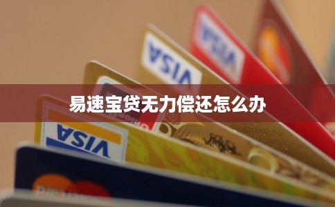 易速宝贷无力偿还怎么办