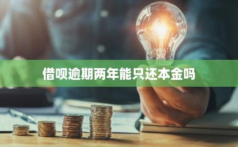 借呗逾期两年能只还本金吗