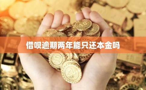 借呗逾期两年能只还本金吗