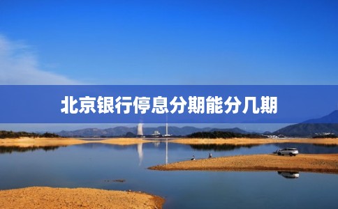 北京银行停息分期能分几期