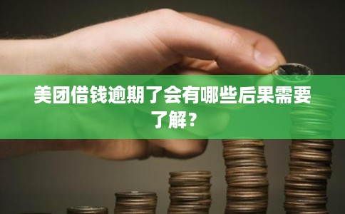 美团借钱逾期了会有哪些后果需要了解？