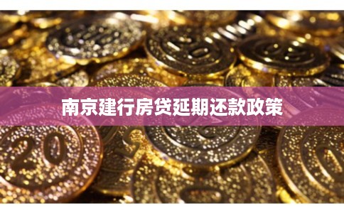 南京建行房贷延期还款政策