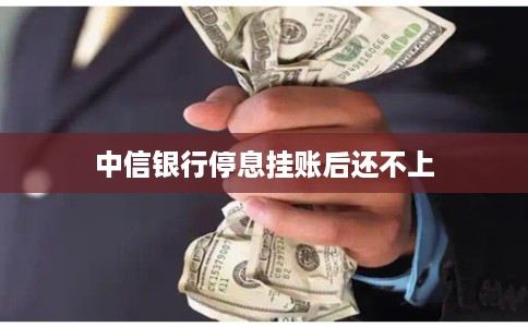 中信银行停息挂账后还不上